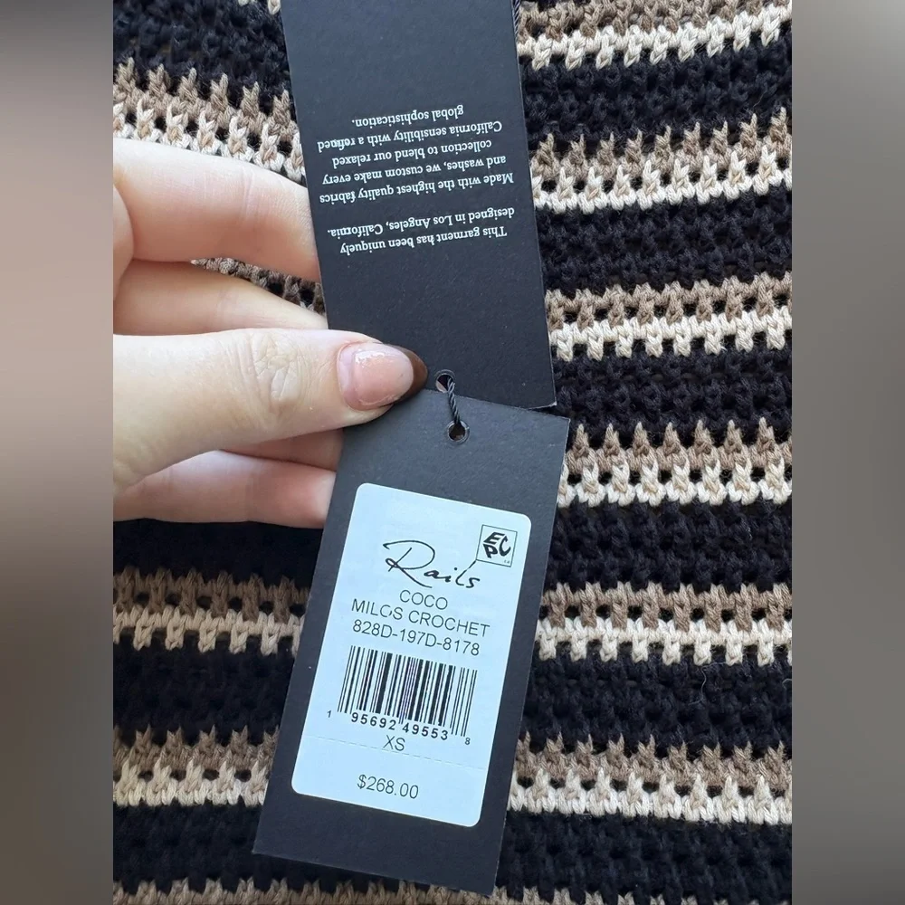 Rails Coco Crochet Midi Dress in Milos Crochet New with Tags!
